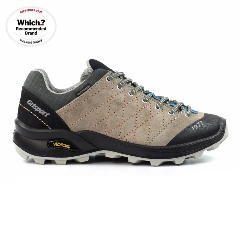 Grisport Lady Treviso Waterproof Walking Shoe - Light Grey