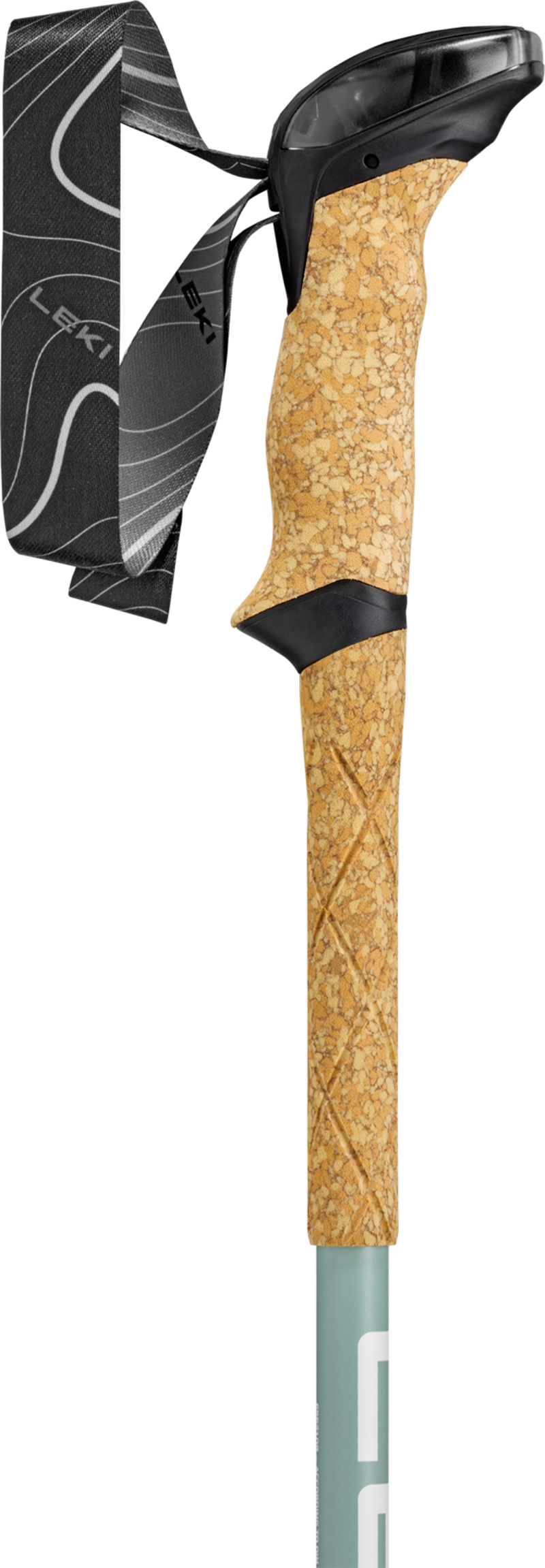 LEKI Unisex Makalu Lite Compact Trekking Poles - Pair - Grey Green/Silver/White-3