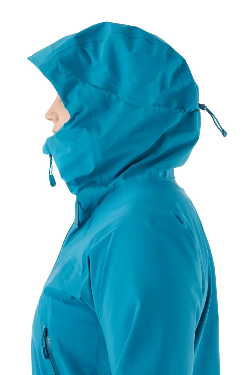 Rab Kangri GTX Women's Waterproof Gore-Tex Mountain Jacket in Marina Blue-3