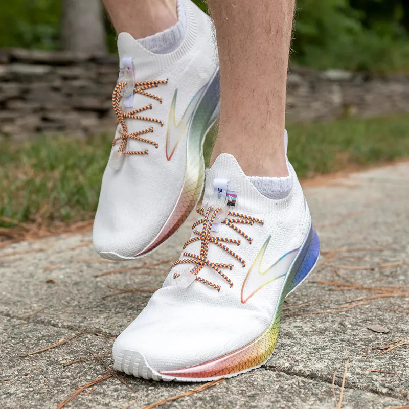 Lock Laces Original Elastic No-Tie Shoelaces 48 inch One Size Fits All - Rainbow-2