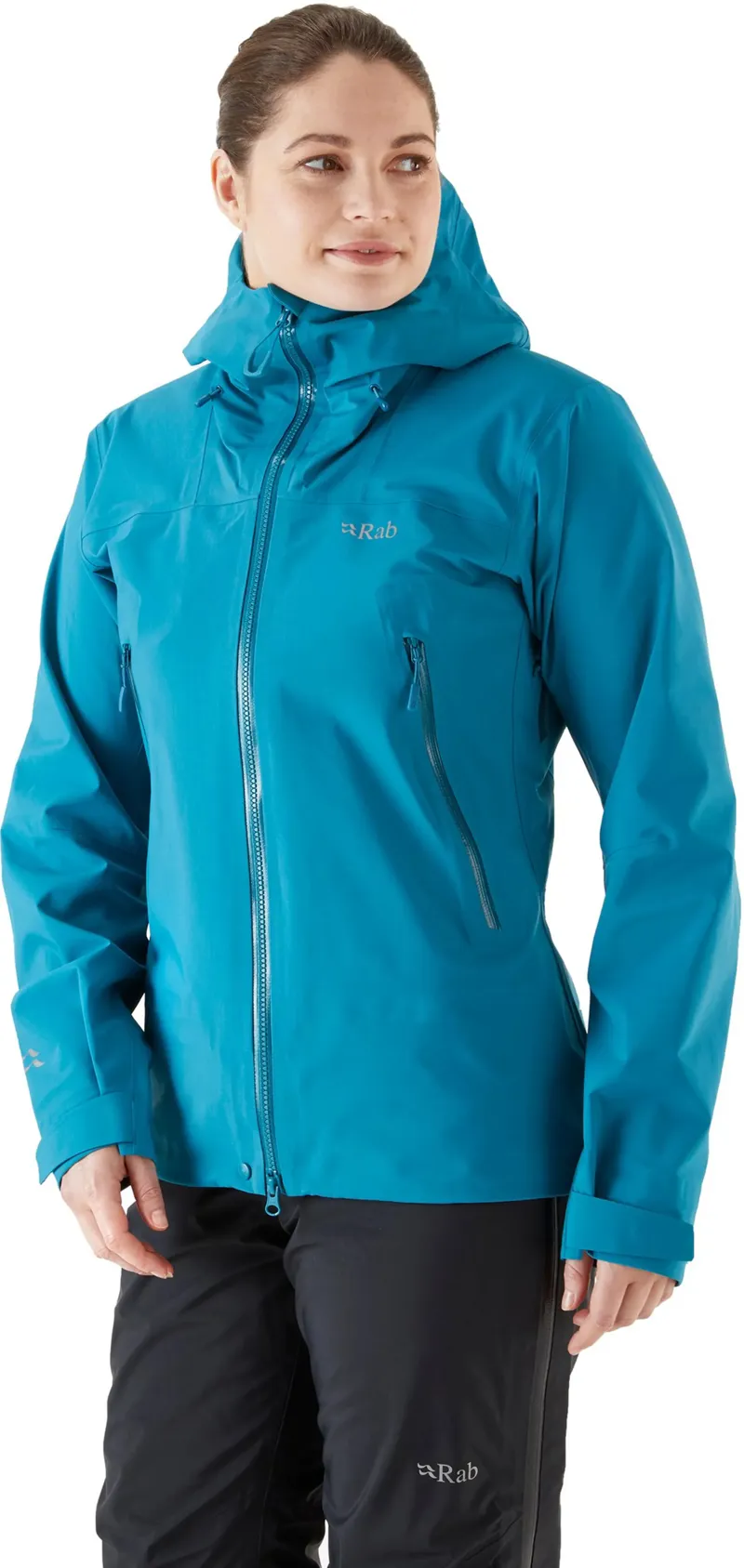 Rab Kangri GTX Women's Waterproof Gore-Tex Mountain Jacket in Marina Blue-11