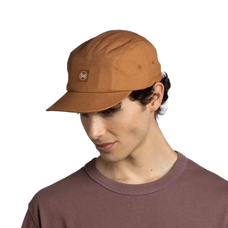 Buff 5 Panel Venture Cap Solid Camel-3