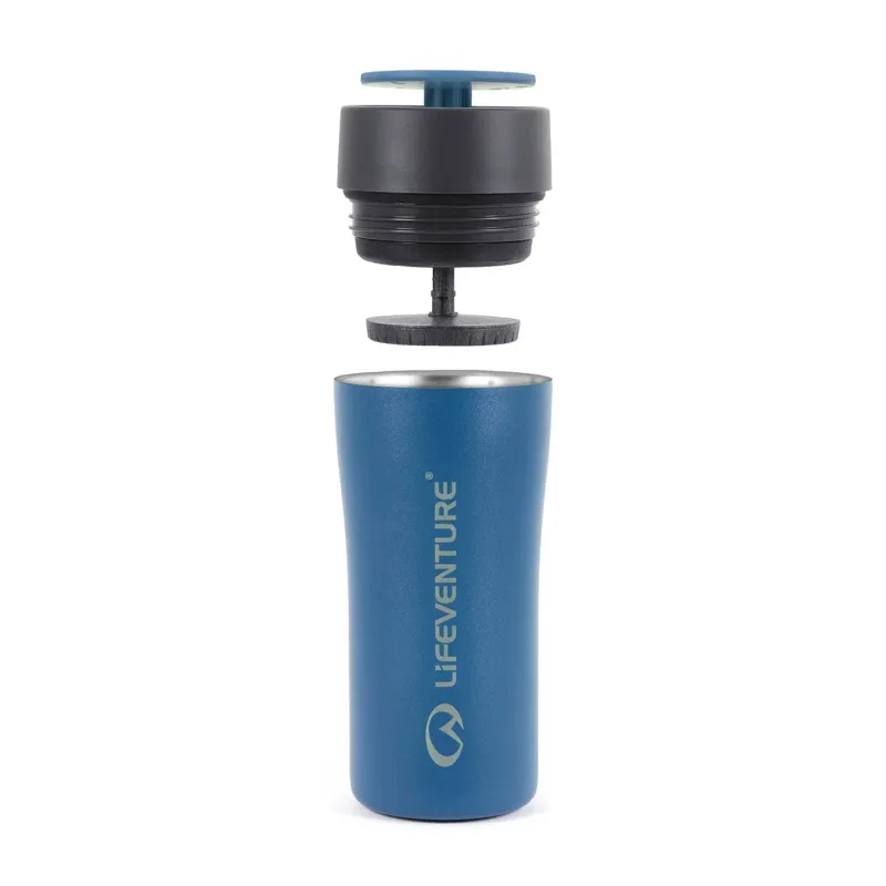 Lifeventure One-Touch Thermal Mug 350ml - Cobalt Blue-1