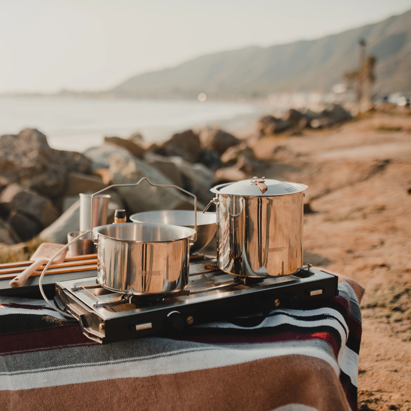 Primus Campfire Pot 3 Litre Stainless Steel Camp Cooking Pot with Storage Bag-3