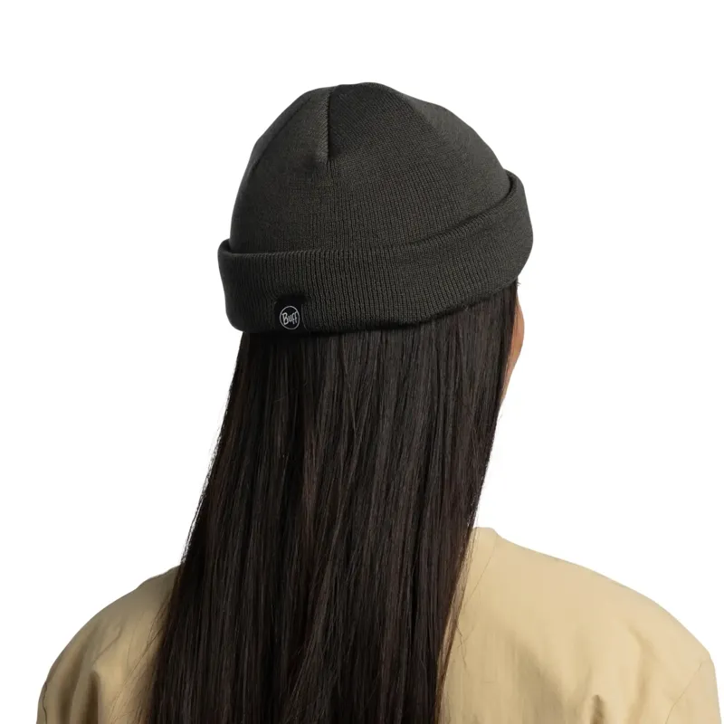 Buff Knitted Beanie Lilon Fisherman B Beetle Green-4