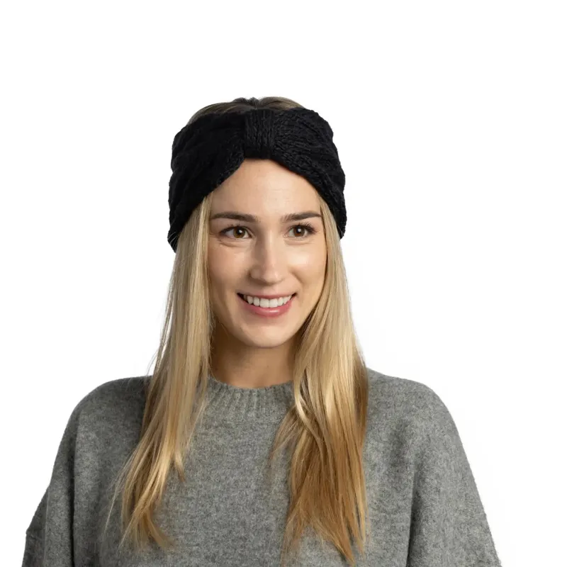Buff Knitted Headband Caryn Black