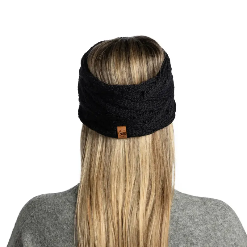 Buff Knitted Headband Caryn Black-3