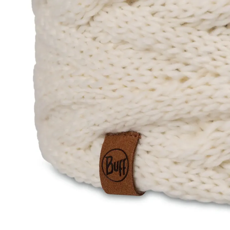 Buff Knitted Headband Caryn White-1