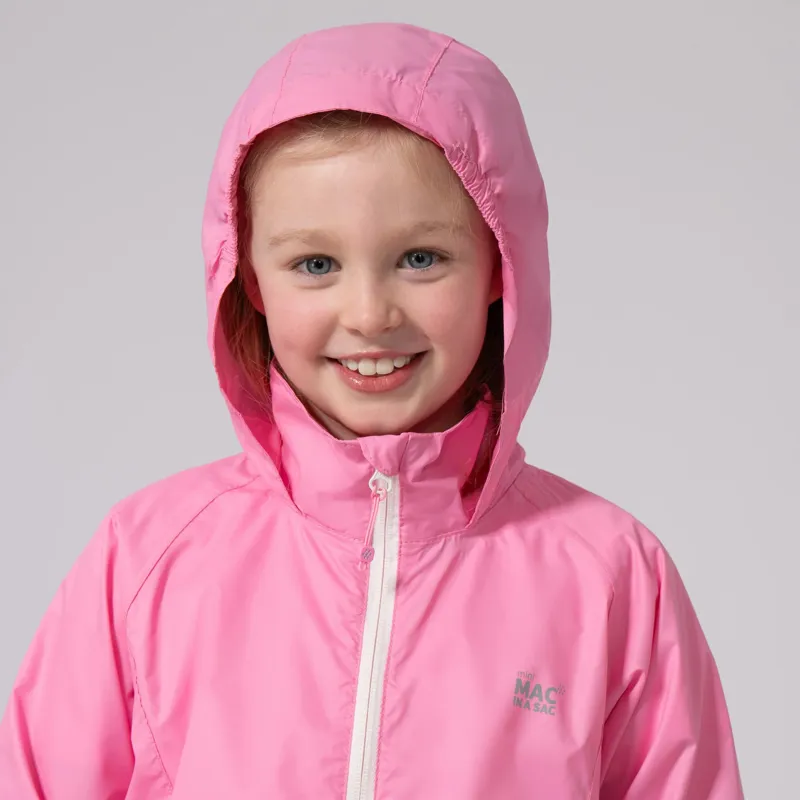 Mac in a Sac Kids Waterproof Jacket- Red - Sweet Pea-1