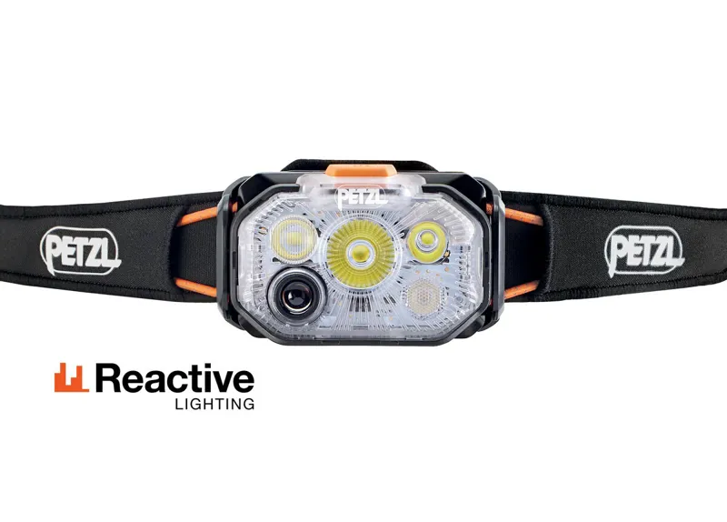 Petzl Swift RL Rechargeable and Reactive Headtorch 1200 Lumens - BLACK/ORANGE-1