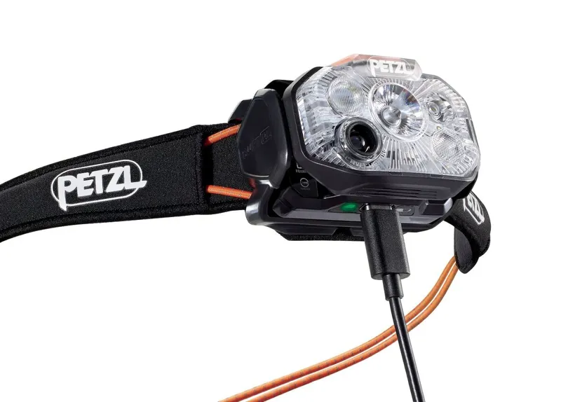 Petzl Swift RL Rechargeable and Reactive Headtorch 1200 Lumens - BLACK/ORANGE-4