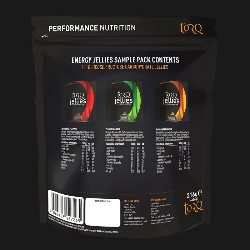 Torq Protein Energy Jellies - 6 Sample Multi Pack -1