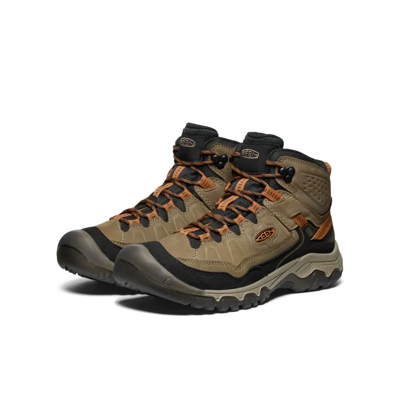 Keen Targhee IV Mid Waterproof Mens Wide Original Fit Walking Boots Sea Turtle/Roasted Pecan-1
