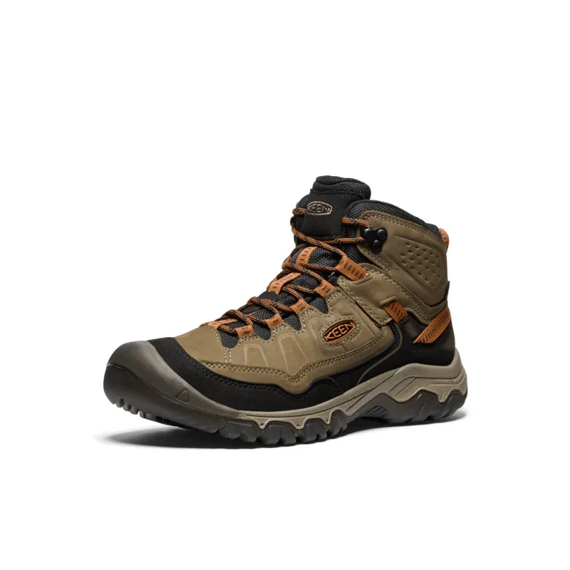 Keen Targhee IV Mid Waterproof Mens Wide Original Fit Walking Boots Sea Turtle/Roasted Pecan