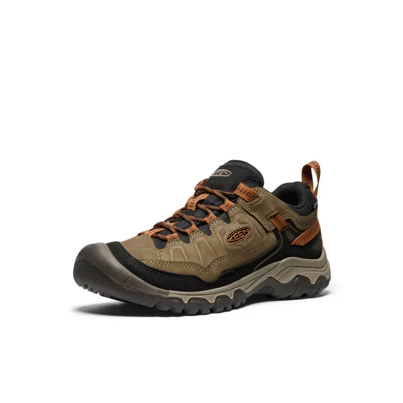 Keen Targhee IV Waterproof Mens Wide Original Fit Walking Shoes Sea Turtle / Roasted Pecan