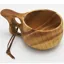Wood Jewel Kuksa Carved Wooden Cup - two fingerholes