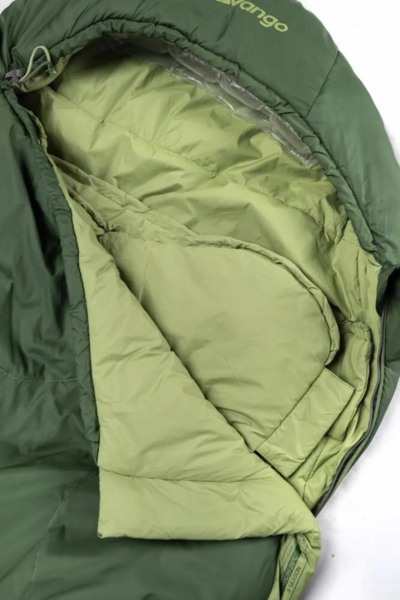 Vango Mantis 300 Sleeping Bag -1C 1.34kg - Pine Green-7
