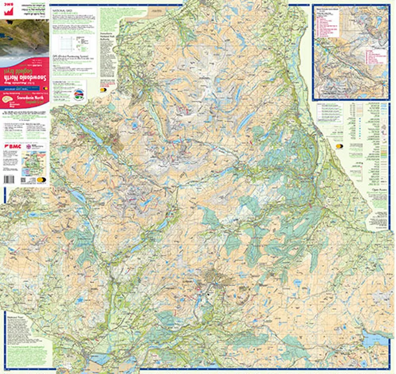  Snowdonia North Mountain Map 1 in 40 000 - Harvey Maps-1