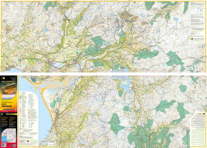 Snowdonia Central XT40 Waterproof Ultramap Porthmadog Rhinog Fawr - Harvey Maps -1