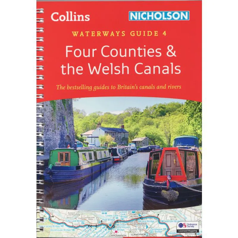 Nicholson Guide to the Waterways 4 Four Counties and Welsh Canals Harper Collins