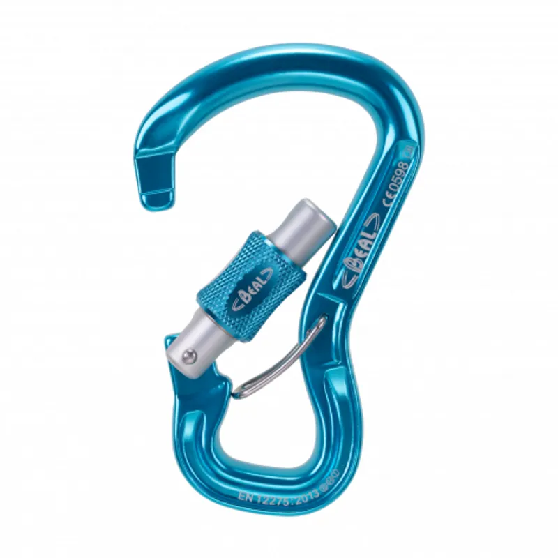 Beal Orient Express Screwgate Belay Karabiner Blue-1