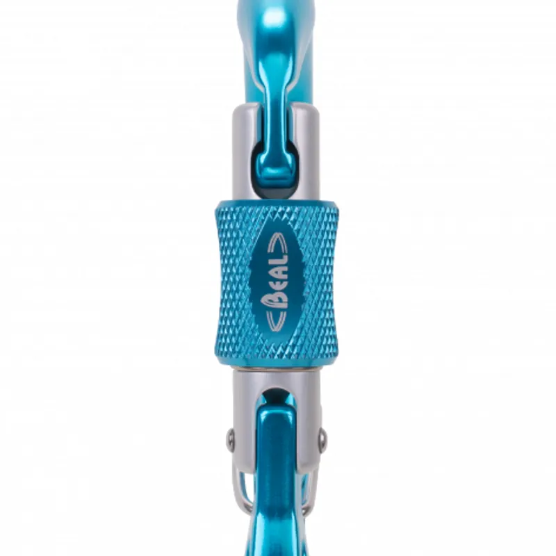 Beal Orient Express Screwgate Belay Karabiner Blue-2