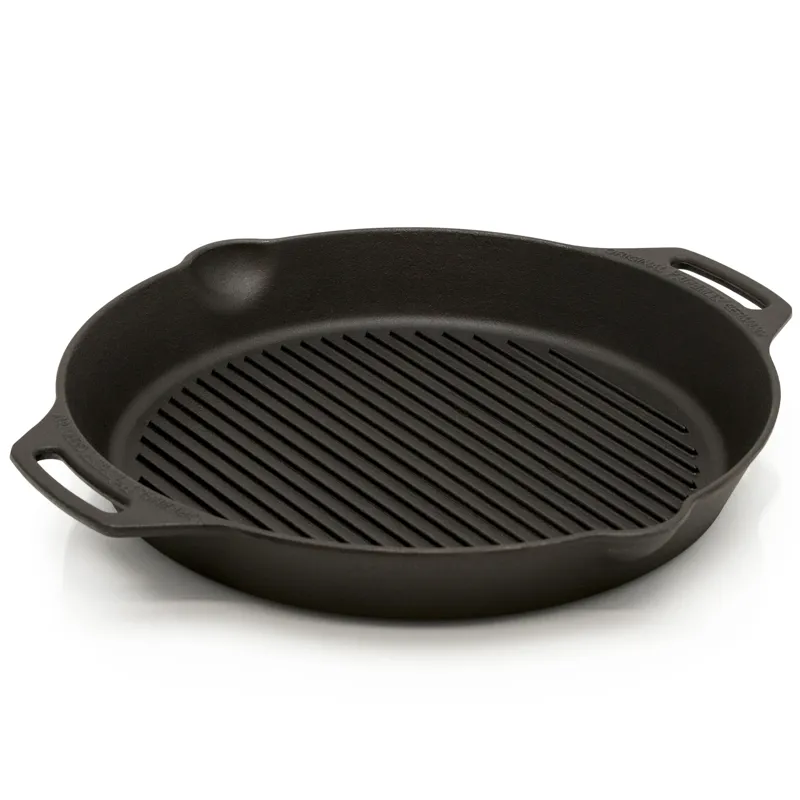 Petromax Cast Iron Grill Fire Skillet GP30H with Two Handles - Frying Pan 3.5kg