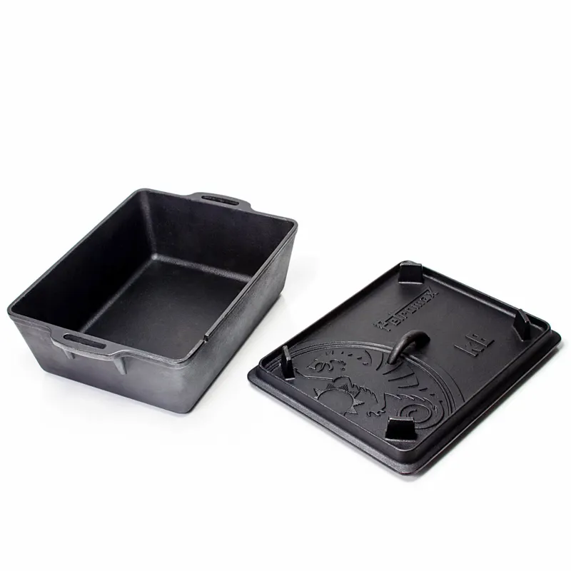 Petromax K8 Large Cast Iron Loaf Pan with Lid-1