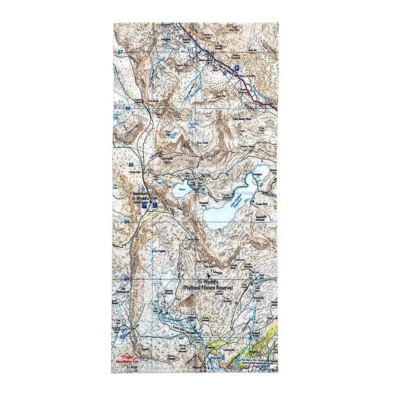 Ordnance Survey Map Neck Tube - Yr Wyddfa / Snowdon-2