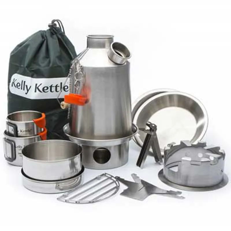 Kelly Kettle Ultimate Stainless Steel 1.2L Scout Kettle Kit with Whistle