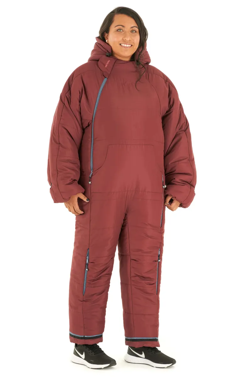 Selk Bag Original Recycled Sleeping Bag Suit - Burgundy Earth
