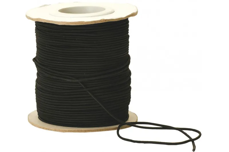 Shockcord Elastic 5mm Black per metre