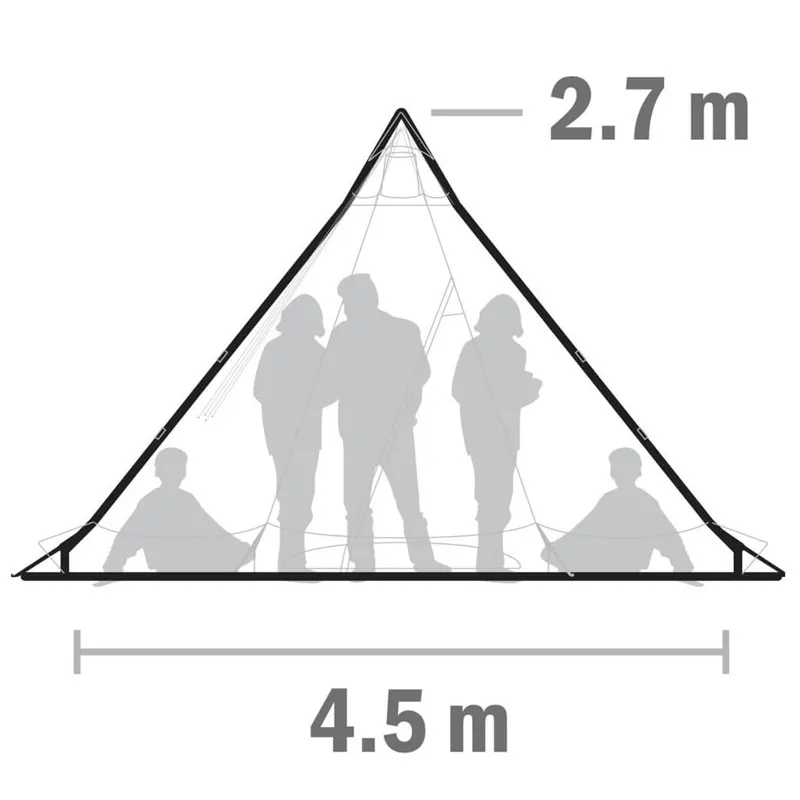 Tentipi Safir 7 Eco Hemp Tipi Tent-7