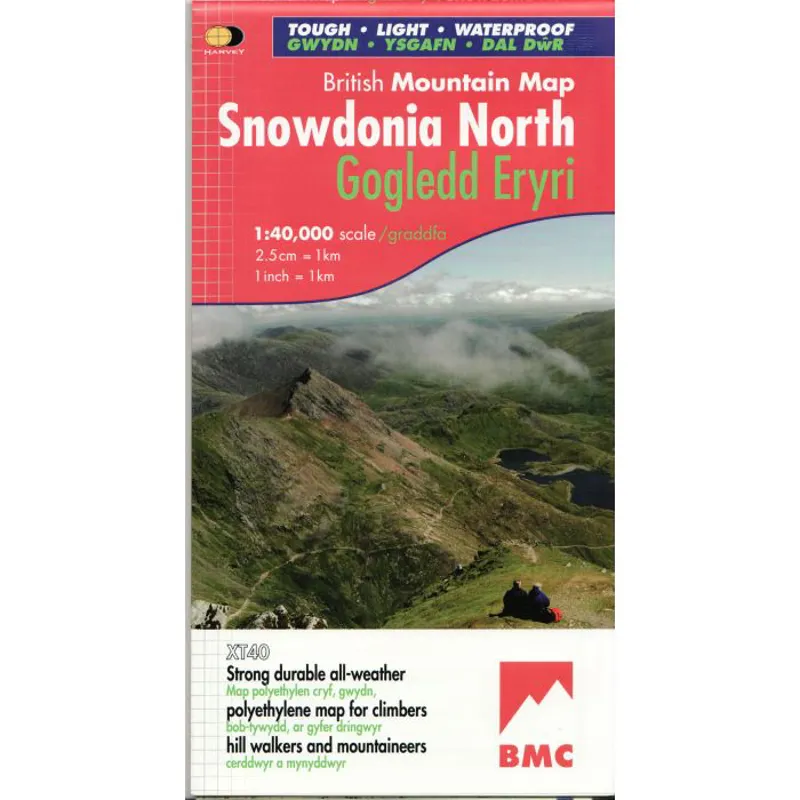  Snowdonia North Mountain Map 1 in 40 000 - Harvey Maps
