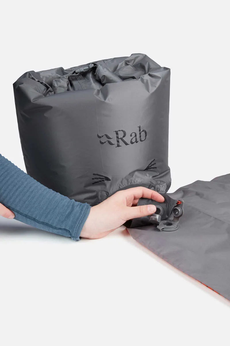 Rab Stratosphere 4 Inflatable Camping Sleeping Mat - Regular - Graphene Grey - 0.695Kg R-Value 3.8-4
