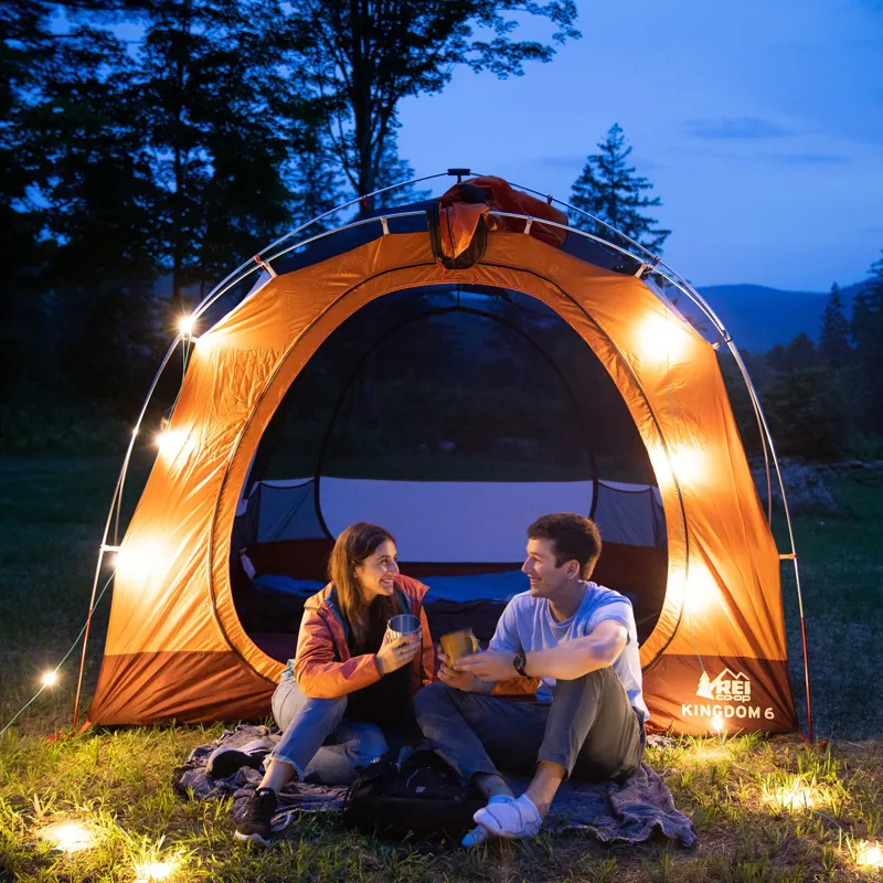 Luci Solar String Lights + Mobile Charger for Camping-6