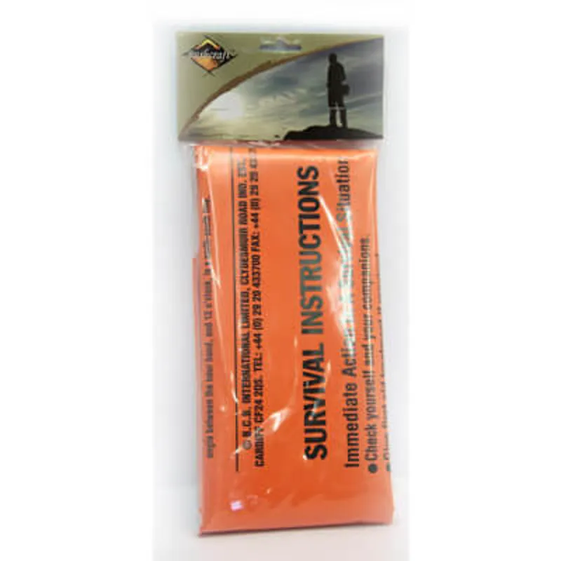 BCB Printed Survival Bag Orange Single Size 