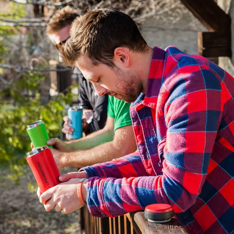 Lifeventure Thermal Mug 300ml - Matt Red-3