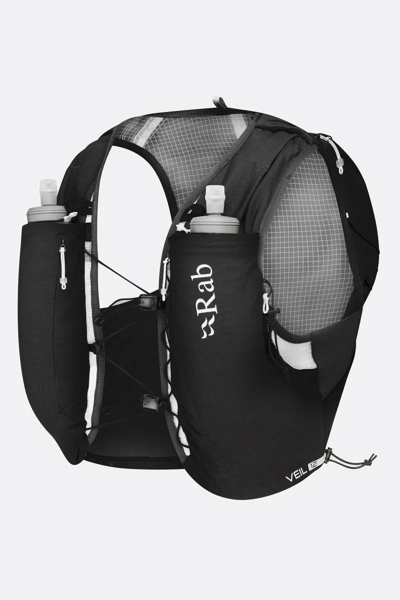 Rab Veil 12 Lightweight Unisex Running Vest Pack - Black