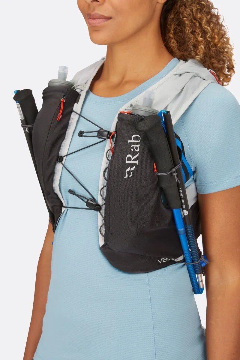 Rab Veil 12 Lightweight Unisex Running Vest Pack - Black-6