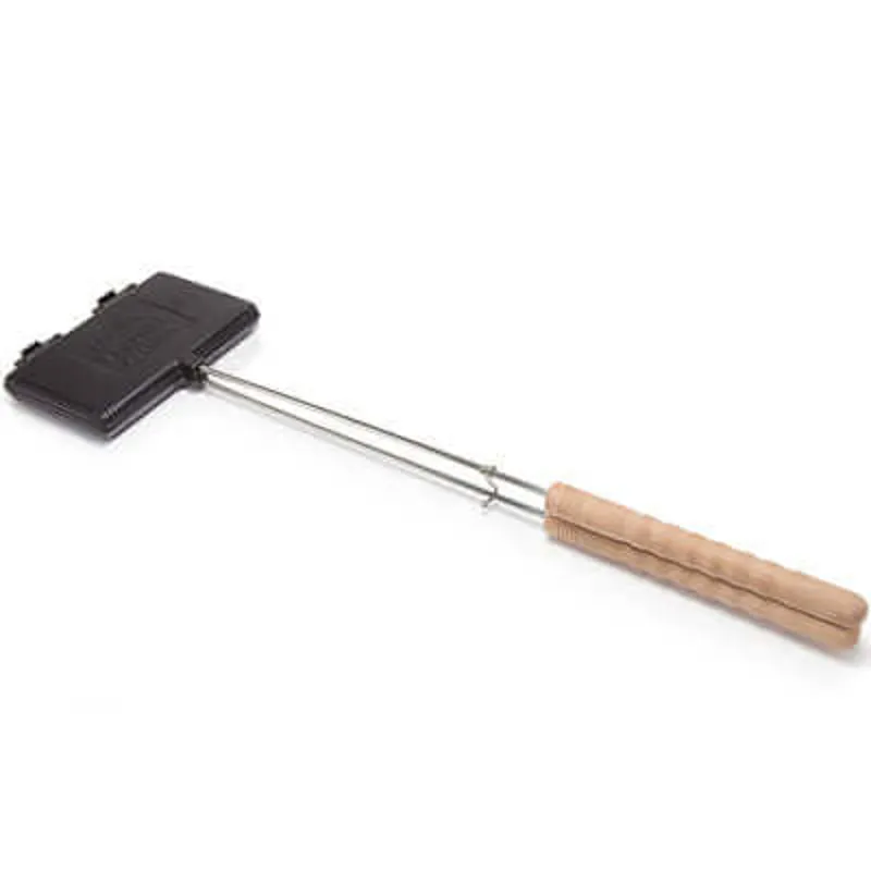 Petromax Campfire/Barbecue Cast Iron Double Waffle Iron 