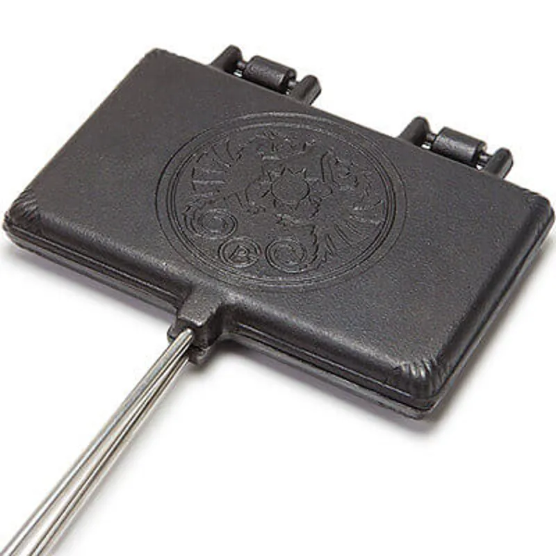 Petromax Campfire/Barbecue Cast Iron Double Waffle Iron -1