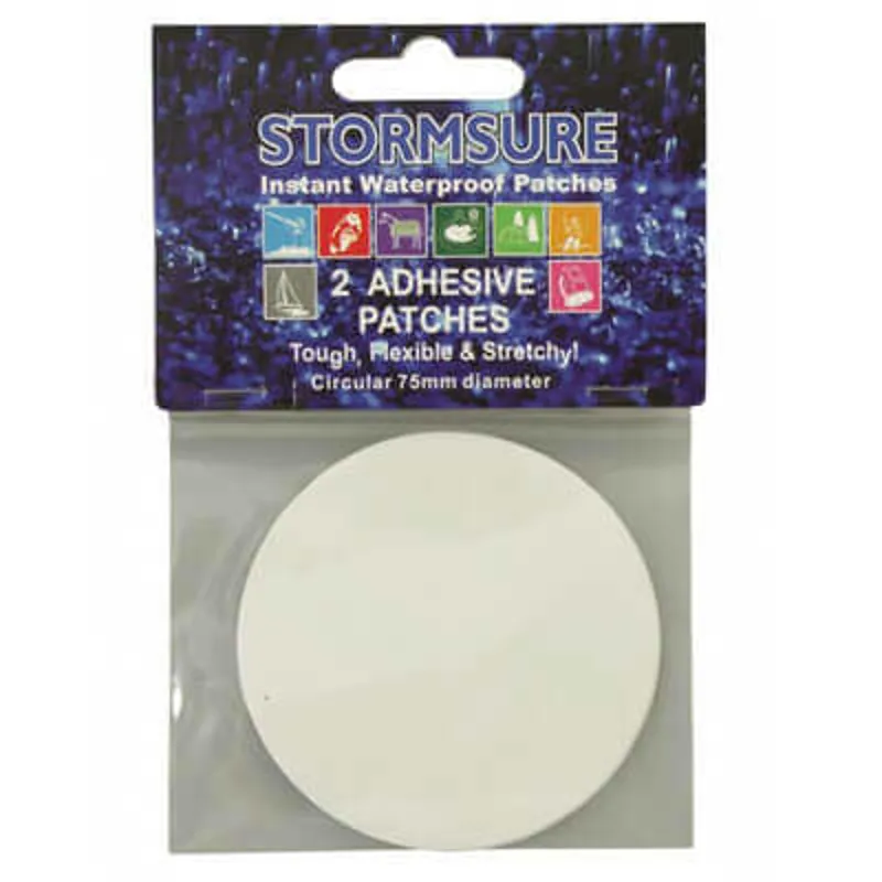 Stormsure Instant Waterproof Repair Patches round x 2