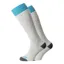 Horizon Heritage Winter Sport Socks Twin Pack 4 - 7 Light Grey Marl / Teal 