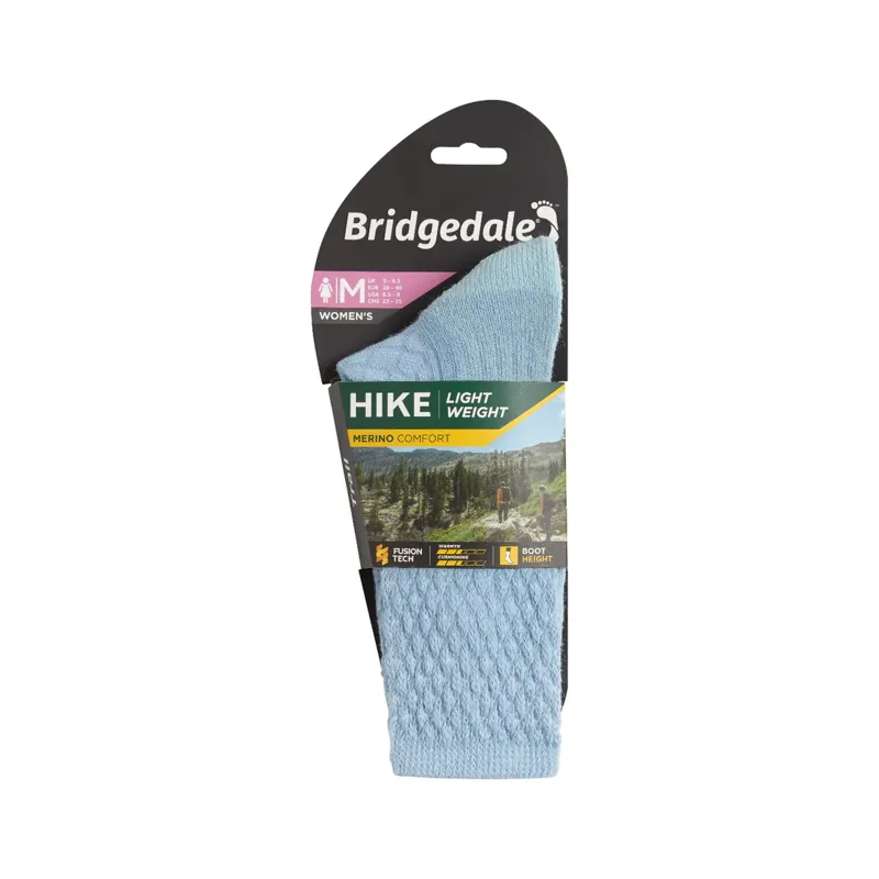 Bridgedale Hike Womens Lighweight Merino Comfort Powder Blue-3