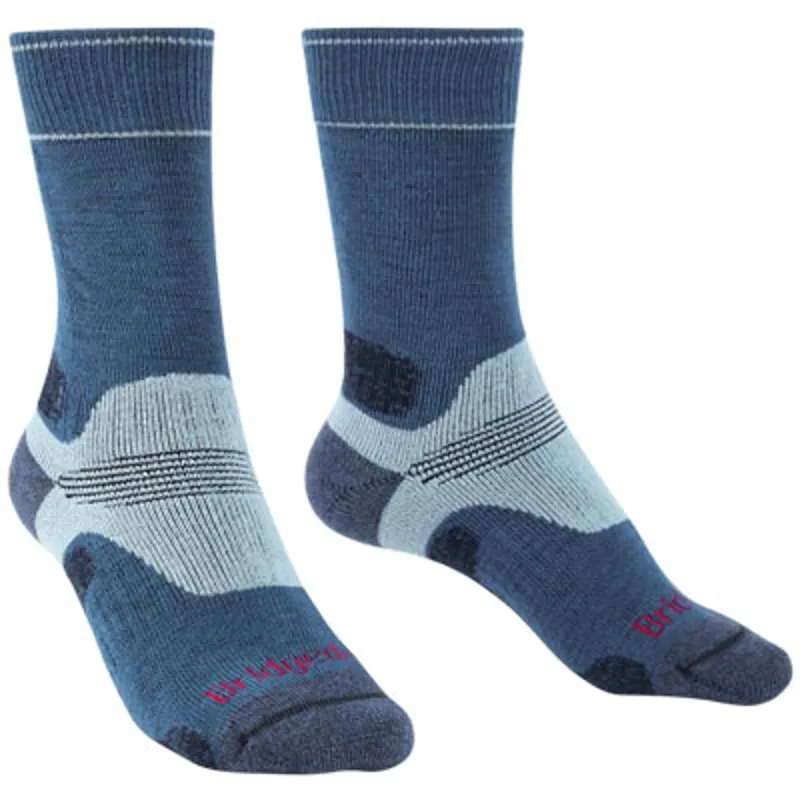 Bridgedale Womens Hike Midweight Merino Performance Walking Socks Blue/Sky