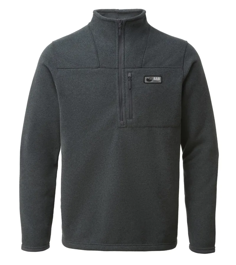 Rab Mens Quest Pull On Fleece Anthracite Grey