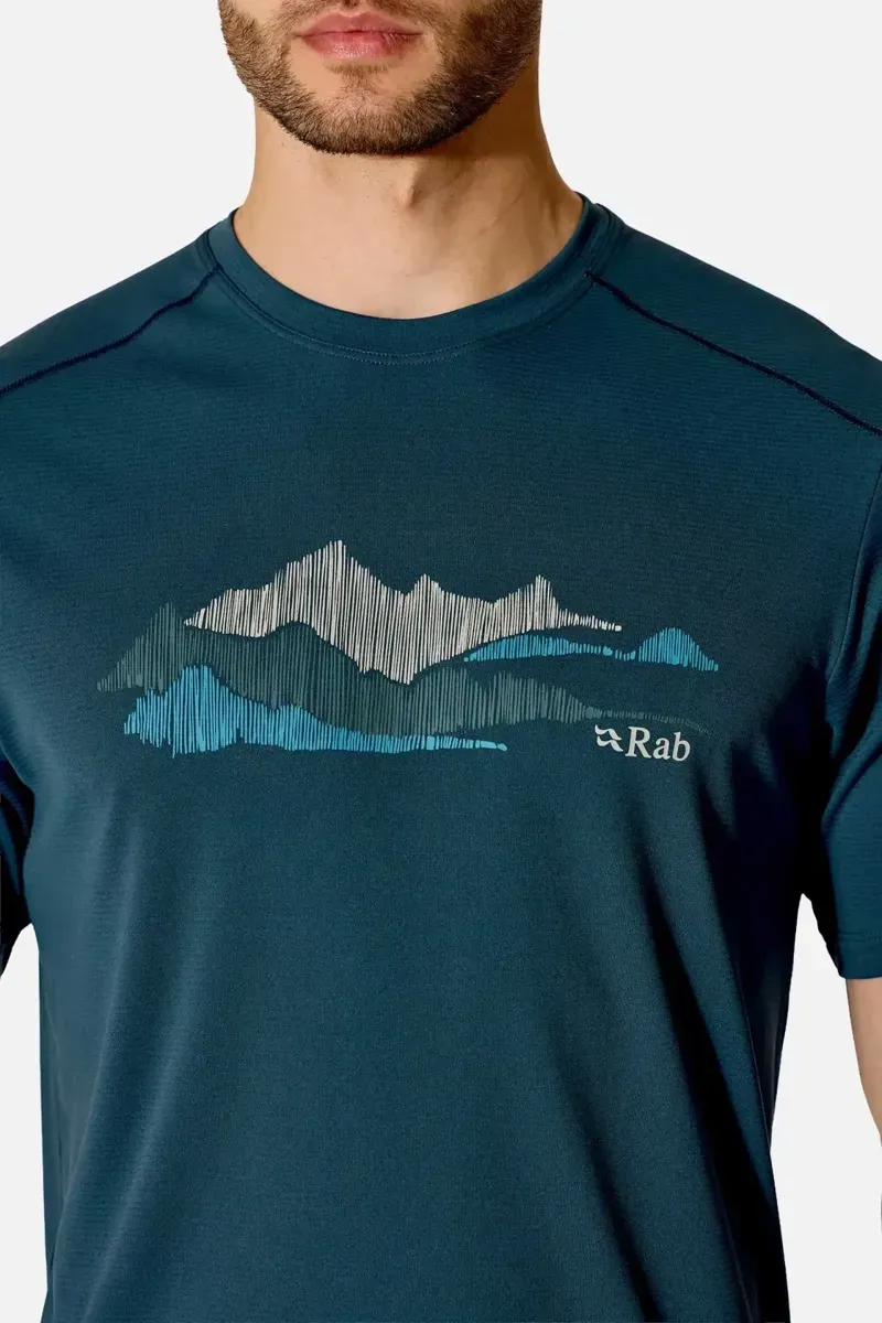 Rab Force Aspect T-Shirt in Tempest Blue-2