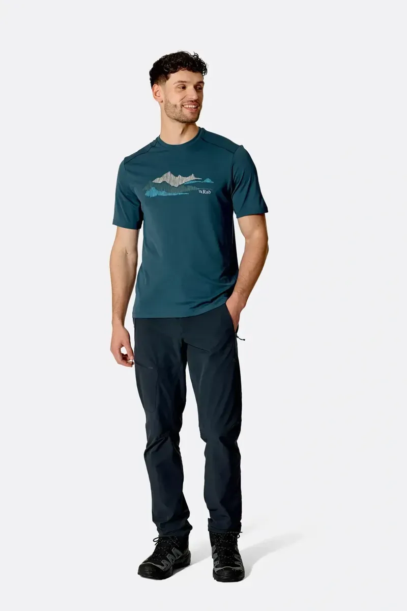 Rab Force Aspect T-Shirt in Tempest Blue-4
