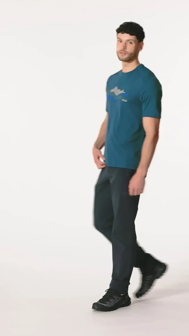 Rab Force Aspect T-Shirt in Tempest Blue-6